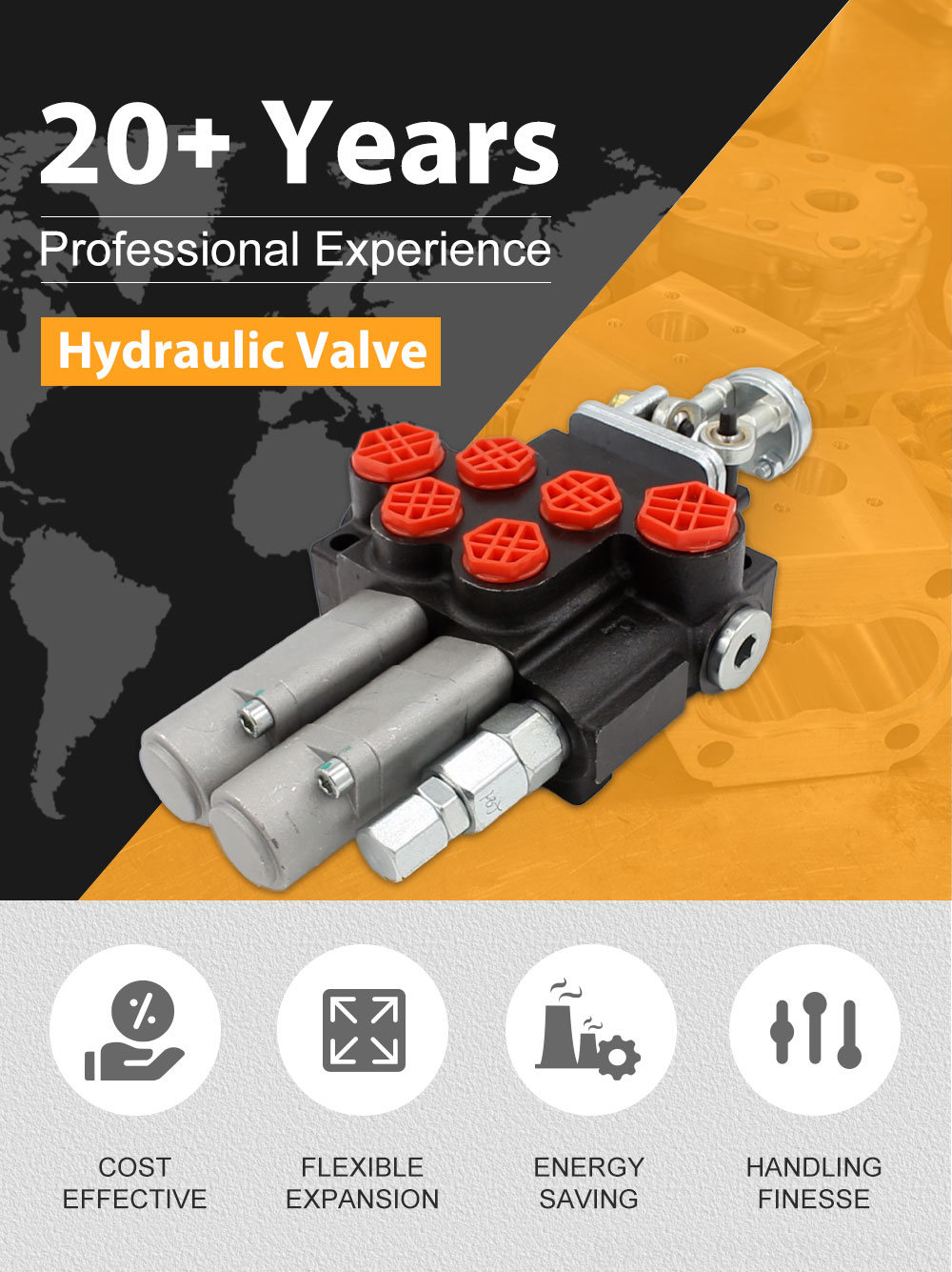 2 Way Directional Control Valve P40 Directional Hydraulic Valve | Factory Direct & Customizable detailed image